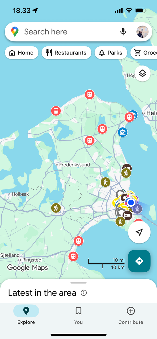 Copenhagen Google Maps Legend